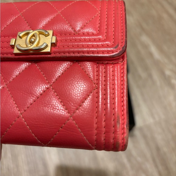 Chanel Caviar Boy Flap Wallet Quilted Pink - Picture 11 of 16